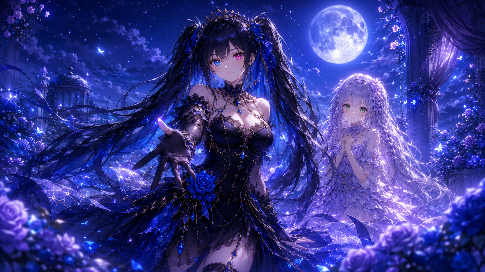 Mikaela Noctilys junto a Yumeko